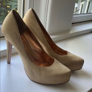 BCBG Nude Heels size 8